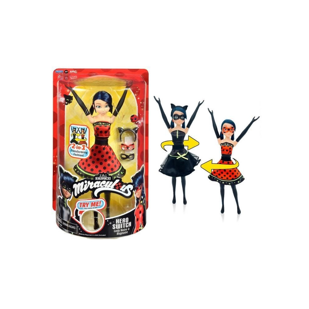 Poupée Ladybug Transformation - BANDAI - Miraculous 26 cm - Changemen