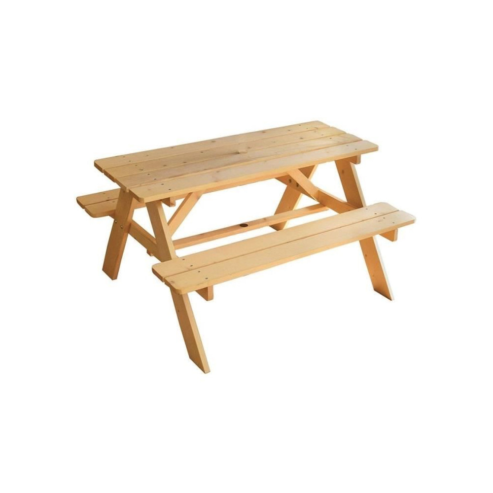 Mobilier de jardin - FUN HOUSE - Table pique-nique en bois H.53 x L.95