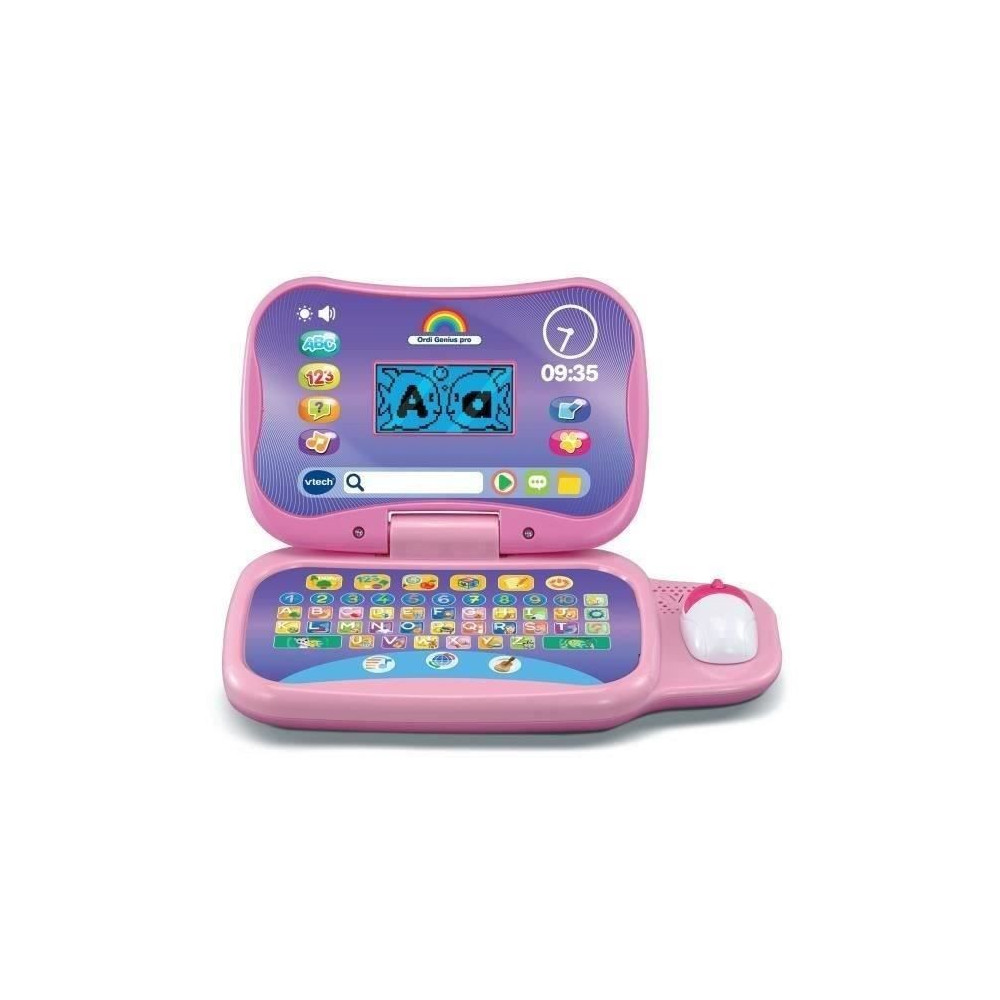 Ordinateur éducatif VTECH ORDI GENIUS PRO ROSE pour enfants de 3 a 7