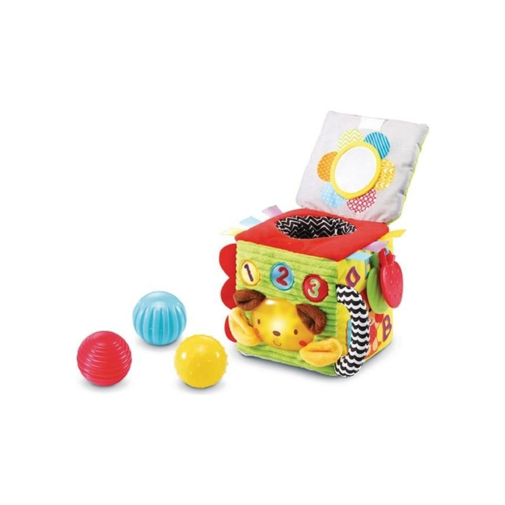 Jouet d'éveil sensoriel VTECH BABY - Cube interactif tout doux en tis