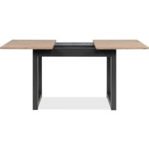 Table extensible Denver 80B - 120-160 x 75 x 80 cm - Décor chene arti