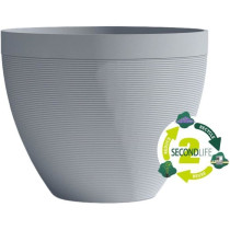 Pot de fleurs - GARDEN ID - Green Care Impact Bleu-Gris - 30 x 26 cm -