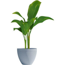 Pot de fleurs - GARDEN ID - Green Care Impact Bleu-Gris - 30 x 26 cm -
