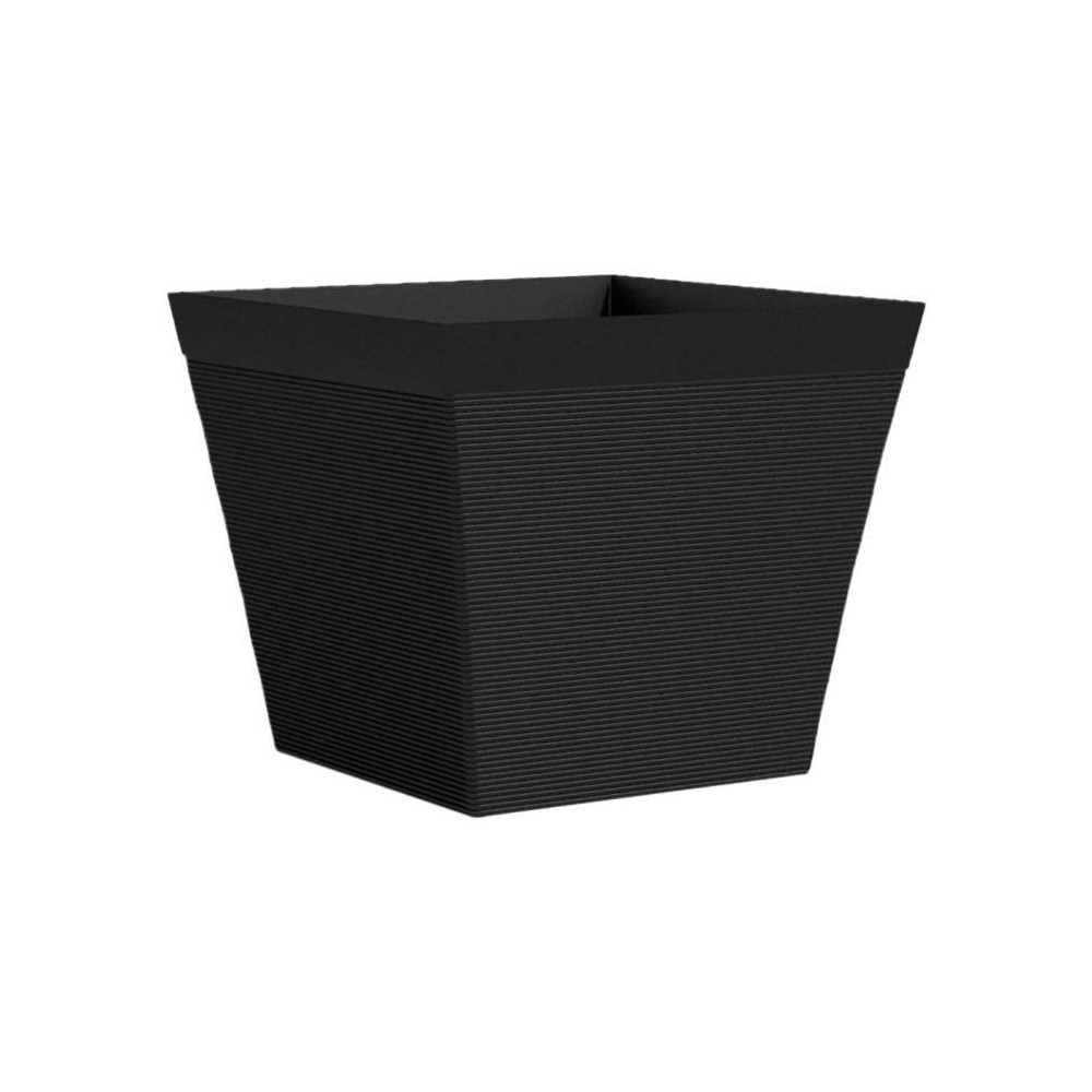 Pot carré - GARDEN ID - Green Care Impact Noir-Anth - 29 x 26 cm - Ga