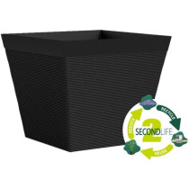 Pot carré - GARDEN ID - Green Care Impact Noir-Anth - 29 x 26 cm - Ga