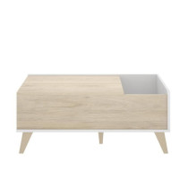 Ensemble meuble TV table basse buffet NESS - Mélaminé - Style scandi