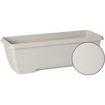 Jardiniere - GARDEN ID Teramo - Blanc 60 cm - Solidité - Réserve d'e