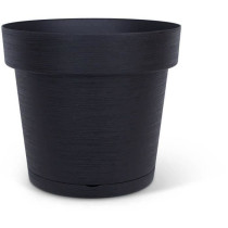 Pot a réserve d'eau - GARDEN ID Glamour - Anthracite 40 cm - Surface