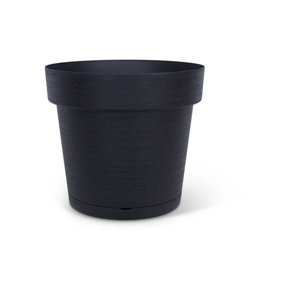Pot a réserve d'eau - GARDEN ID Glamour - Anthracite 40 cm - Surface
