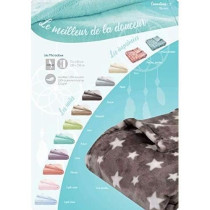 DOMIVA Couverture Microdoux - Microfibre 100% Polyester - Blanc - 75 x