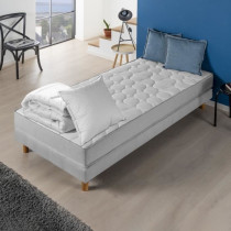 Pack matelas 90x190 cm + couette + oreiller - 330 Ressorts ensachés -