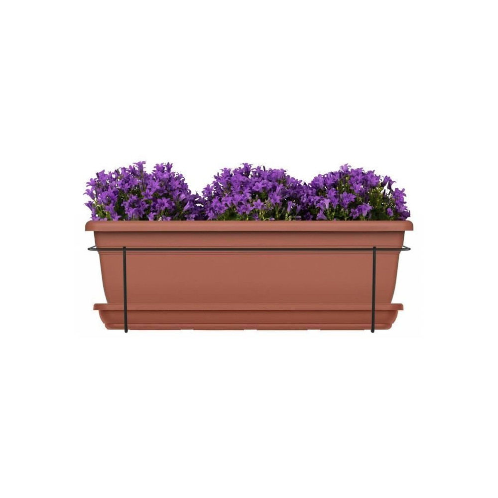Kit jardiniere avec support en métal et plateau - GARDEN ID Relax - T