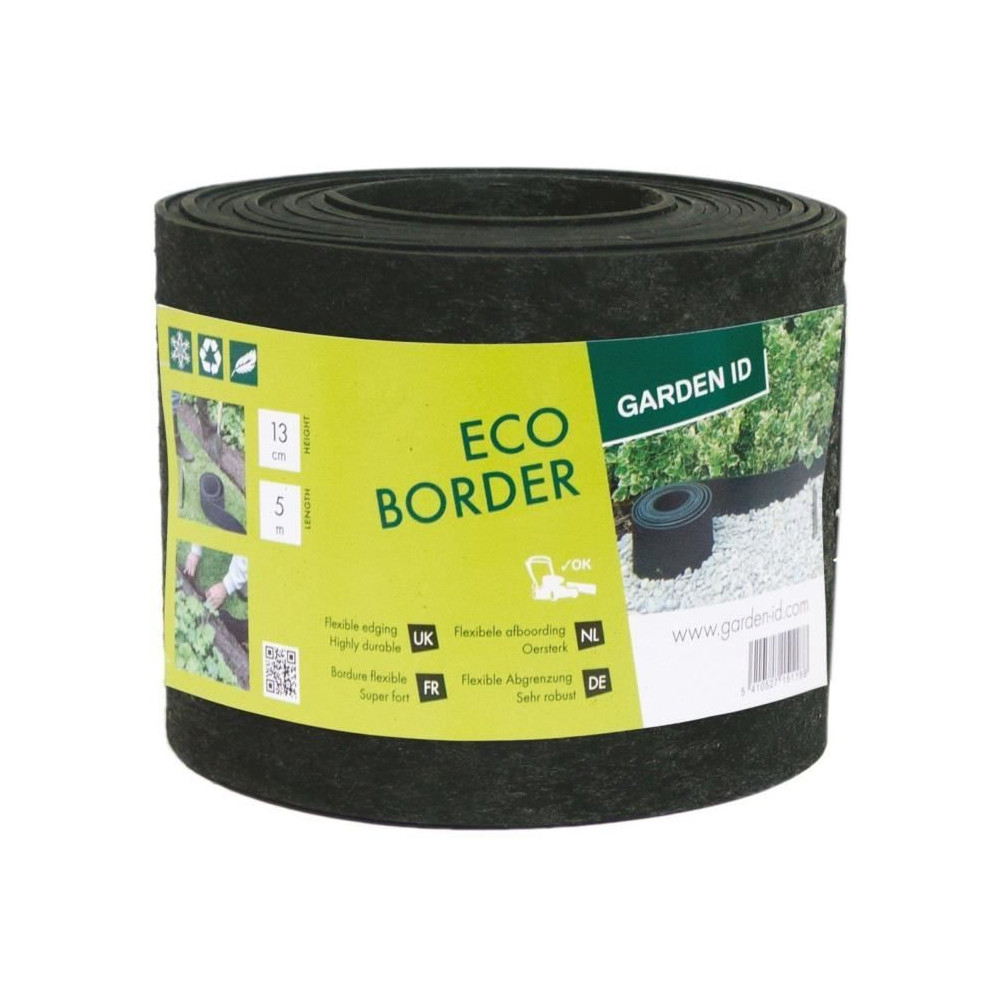 Bordure de jardin en caoutchouc recyclé - GARDEN ID Eco Border - 5 m