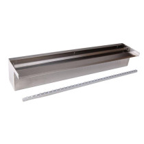 Lame d'eau inox Niagara 60 avec éclairage led pour bassin de jardin -