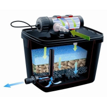 Ubbink Ensemble de filtre de bassin FiltraPure 7000 Plus 37 L 1355972