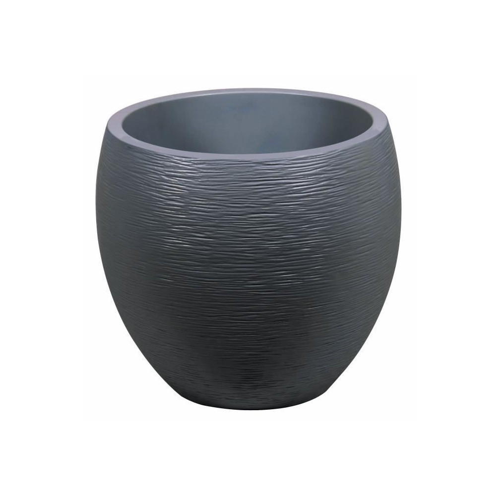 EDA Pot rond Graphit Ø50cm - Contenance 46L - Gris anthracite EDA Pot rond Graphit Ø50cm - Contenance 46L - Gris anthracite