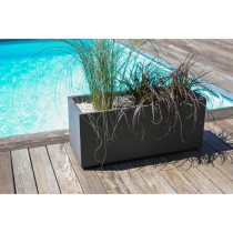 EDA PLASTIQUE Jardiniere Graphit Up - 57 L - 79,5 x 29,5 x 29,5 cm - G