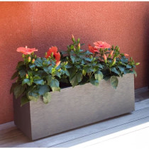 EDA PLASTIQUE Jardiniere Graphit Up - 57 L - 79,5 x 29,5 x 29,5 cm - G