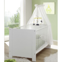 Chambre bébé Trio : Lit 70 x 140 cm + Commode a langer + Armoire OLI
