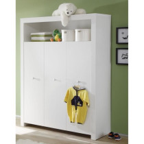 Chambre bébé Trio : Lit 70 x 140 cm + Commode a langer + Armoire OLI