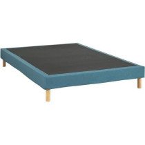 Sommier tapissier - 160x200 cm - Bleu turquoise - Kit - DEKO DREAM Eaz