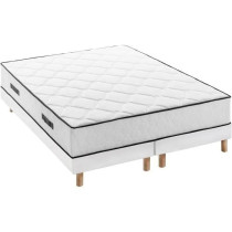 Ensemble matelas 180x200 cm + sommiers 2x90x200 cm - Ressorts ensaché