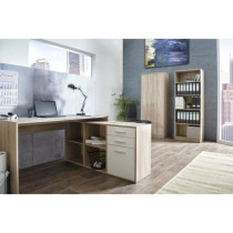 Bureau d'angle London - Panneaux de particules - Décor chene sonoma,