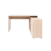 Bureau d'angle London - Panneaux de particules - Décor chene sonoma,
