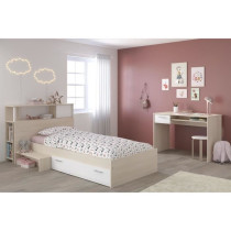 PARISOT Chambre enfant complete Tete de lit + lit + bureau - Style con