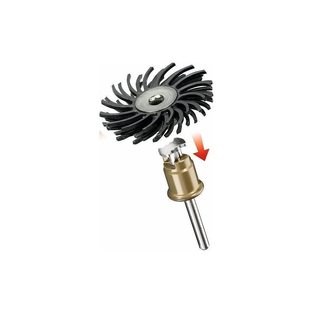 Brosse abrasive de précision DREMEL S471 - Diametre 25mm - Grain 36 -