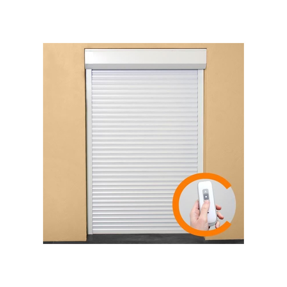 Volet roulant H220 cm x L120 cm PVC recoupable en largeur et hauteur -