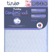 Matelas Bébé Confort XXL 60x120x15cm - Sans Traitement - Fabriqué E