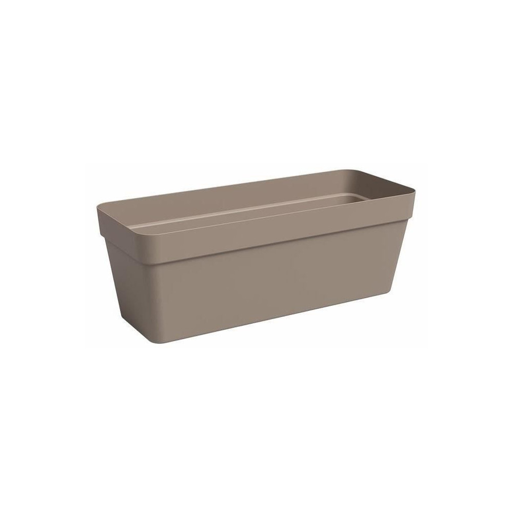 Jardiniere - Plastique - Taupe - Rectangulaire - L49,9 x P20 x H18,1cm