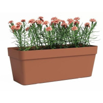 Jardiniere - Plastique - Terre cuite - Rectangulaire - L49,9 x P20 x H