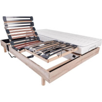 Ensemble relaxation matelas + sommiers électriques 2x80x200cm - Mouss