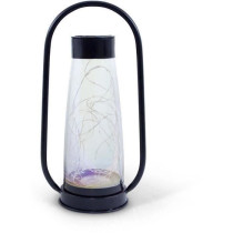 Lanterne solaire - GARDEN ID Noir - Ø18 H34 cm - Batterie AAA - Auton