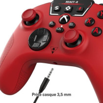 Manette de jeu filaire - TURTLE BEACH - REACT-R - Rouge - Xbox & Windo