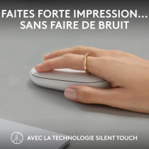 Souris Logitech Pebble Mouse 2 M350s souris fine sans fil Bluetooth, p