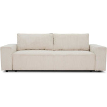 Canapé droit convertible 3 places JOSH - velours côtelé beige - Cof