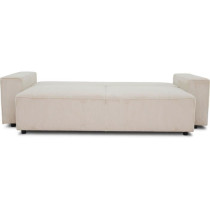 Canapé droit convertible 3 places JOSH - velours côtelé beige - Cof