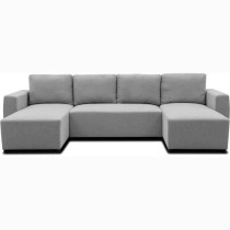 Canapé d'angle convertible panoramique PHARELL 5/6 places - Tissu sou
