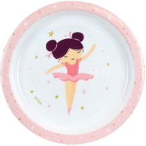 BALLERINE - Lot vaisselle pour enfant avec verre, assiette creuse, ass