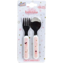 BALLERINE - Lot vaisselle pour enfant avec verre, assiette creuse, ass