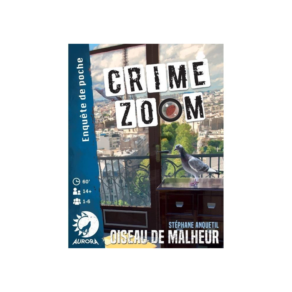 Crime Zoom : Oiseau de Malheur - Asmodee - Jeu d'enquete - Des 14 ans