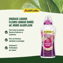 Engrais Fleurs - ALGOFLASH NATURASOL - Longue Durée 60 jours - 750 mL