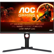 Écran PC - AOC - U27G3X/BK - 27 UHD 4K - Dalle IPS - 160Hz - 1ms - Aj