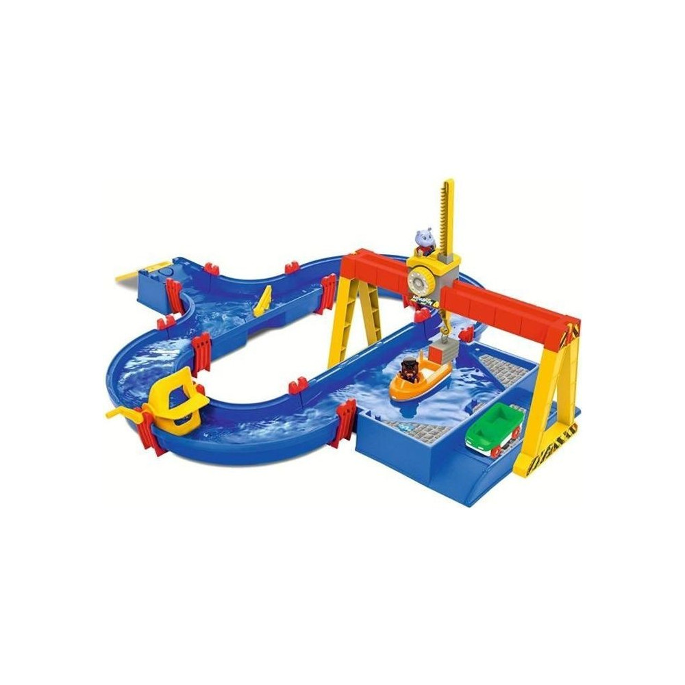 Circuit aquatique Smoby Aquaplay - Port a container avec 5 accessoires