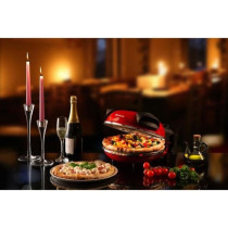Four a Pizza électrique ARIETE - Rouge - Pierre réfractaire - 1200W