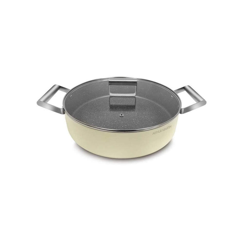 Faitout - ARTHUR MARTIN - AM6523 - 24 cm avec couvercle - Aluminium Fo