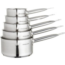 ARTHUR MARTIN Set de de 5 Casseroles - Acier inoxydable - Intérieur s